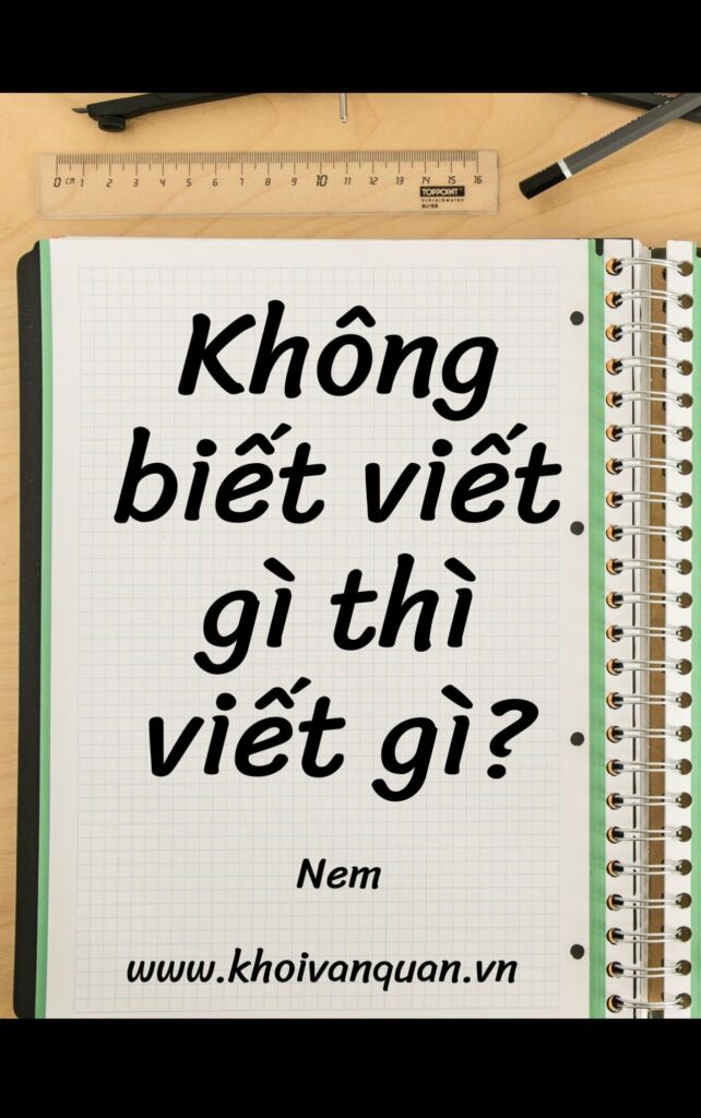 ảnh bìa bài viết Không biết viết gì thì viết gì?
