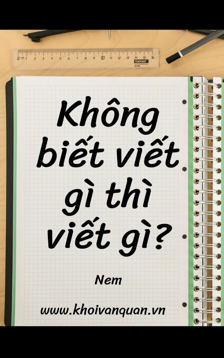 ảnh bìa bài viết Không biết viết gì thì viết gì?