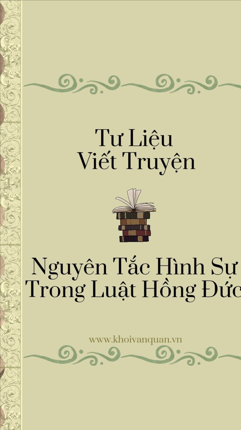 ảnh bìa bài viết Tư Liệu Viết Truyện: Nguyên Tắc Hình Sự Trong Luật Hồng Đức ảnh bìa bài viết Tư Liệu Viết Truyện: Nguyên Tắc Hình Sự Trong Luật Hồng Đức